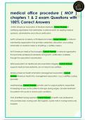 medical office procedure &lpar; MOP &rpar;  chapters 1 & 2 exam Questions with  100&percnt; Correct Answers 