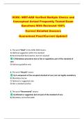 IICRC- WRT-ASD Verified Multiple Choice and  Conceptual Actual Frequently Tested Exam  Questions With Reviewed 100&percnt;   Correct Detailed Answers  Guaranteed Pass&excl;&excl;Current Update&excl;&excl; 