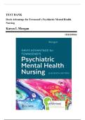 Test Bank for Davis Advantage for Townsend&rsquo;s Psychiatric Mental Health Nursing&comma; 11th Edition by Karyn I&period; Morgan &ndash; Complete Chapters  Exam Prep with Answers & Rationales