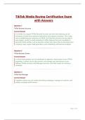 TikTok Media Buying Certification Exam with Answers&period;