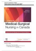 TEST BANK FOR Lewis's Medical-Surgical Nursing in Canada&comma; 5th Edition by Jane Tyerman ISBN&colon; 9780323791564 COMPLETE GUIDE 100 &percnt; VERIFIED A&plus; GRADE ASSURED &excl;&excl;&excl; LATEST UPDATE &excl;&excl;&excl;&excl;
