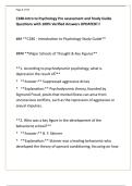 C180-Intro to Psychology Pre assessment and Study Guide Questions with 100&percnt; Verified Answers UPDATED&excl;&excl;&excl;
