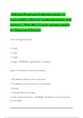 Alabama Wastewater Collection Grade 1 C Exam &lpar;2025&rpar; UPDATE Verified Questions And Answers &vert; With 100&percnt; Correct Answers graded A&plus; Guaranteed Success