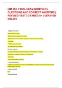 BIO 253 FINAL EXAM  PACKAGE 