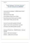 CogSci 180 Midterm - Brain Basics Questions with 100&percnt; Verified Answers UPDATED&excl;&excl;&excl;&period;