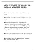 ASTRO 7N EXAM PREP TEST BANK 2026 FULL QUESTIONS WITH VERIFIED ANSWERS