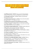 BASIC X-RAY MACHINE OPERATOR EXAM COMPLETE QUESTIONS AND 100&percnt; VERIFIED ANSWERS NEWEST VERSION &lpar;PASS GUARANTEE&rpar;