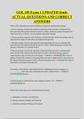 GOL 105 Exam 1 UPDATED Study  ACTUAL QUESTIONS AND CORRECT  ANSWERS