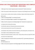 NFDN 1001 Final Exam &ndash; Test Questions and Complete Solutions &lpar;2025&sol;2026&rpar;