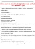 NFDN 1001 Final Exam &ndash; Practice Questions and Complete Solutions &lpar;2025&sol;2026&rpar;