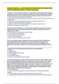 NBC-HWC EXAM 2025 &mdash; MIDTERM PRACTICE QUESTIONS WITH CORRECT AND VERIFIED ANSWERS &lpar;GRADED A&plus; PRACTICE MATERIAL&rpar;