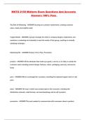 MKTG 2150 Midterm Exam Questions And Accurate Answers 100&percnt; Pass 