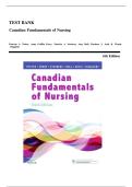 Canadian Fundamentals of Nursing, 6th Edition – Potter & Perry, Complete Test Bank 