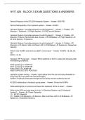 AVIT 428 - BLOCK 3 EXAM QUESTIONS & ANSWERS