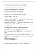 AVIT 428 FINAL QUESTIONS & ANSWERS