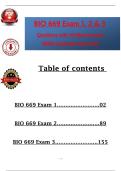 BIO 669 Exam 1&comma; 2 & 3  Questions with Verified Answers  100&percnt; Guarantee Score Pass
