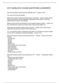 AVIT 428 BLOCK 3 EXAM QUESTIONS & ANSWERS