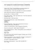 AVIT 428 BLOCK 4 EXAM QUESTIONS & ANSWERS
