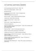 AVIT 428 FINAL QUESTIONS & ANSWERS