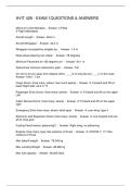 AVIT 428 - EXAM 1QUESTIONS & ANSWERS