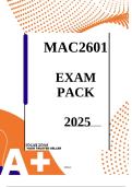 MAC2601 EXAM PACK 2025  &vert;Past Papers&vert;