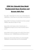CDW 110v Caboodle Data Model Fundamentals Exam Questions and Answers 100&percnt; Pass