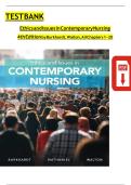 TEST BANK Ethics and Issues in Contemporary Nursing  4th Edition by Burkhardt&comma; Walton&comma; All Chapters 1 - 20