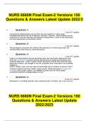 NURS 6670 Midterm Exam Questions And Answers Attained Grade A&plus; Guaranteed Success Latest2023 Answers 100&percnt;Correct&sol;Verified With Explanations