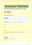 COUC 504 Quiz Sexual Orientation Attempt 1 2025  Course COUC 504 Subject Sociology  