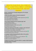 MNG3702 EXAM PACK 2026 COMPLETE  STUDY GUIDE WITH CORRECT ANSWERS &vert;&vert;  100&percnt; GUARANTEED PASS <RECENT  VERSION> 