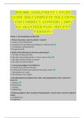 RSE4801 ASSIGNMENT 1 STUDY GUIDE 2026 COMPLETE SOLUTIONS AND CORRECT ANSWERS &vert;&vert; 100&percnt; GUARANTEED PASS <RECENT VERSION>