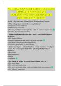 NSO1505 ASSIGNMENT 1 STUDY GUIDE 2026 COMPLETE ANSWERS AND EXPLANATIONS &vert;&vert; 100&percnt; GUARANTEED PASS <RECENT VERSION>