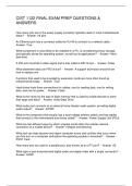 CIST 1122 FINAL EXAM PREP QUESTIONS & ANSWERS
