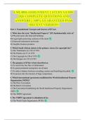 LML4806 ASSIGNMENT 1 STUDY GUIDE 2026 COMPLETE QUESTIONS AND ANSWERS &vert;&vert; 100&percnt; GUARANTEED PASS <RECENT VERSION>