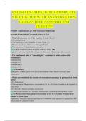 CSL2601 EXAM PACK 2026 COMPLETE STUDY GUIDE WITH ANSWERS &vert;&vert; 100&percnt; GUARANTEED PASS <RECENT VERSION>