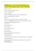 COMSAE level 2 111&vert; Actual Exam Questions and answers With Updated solutions New&excl;&excl; 2025&sol;2026 