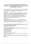Next Gen NCLEX-RN Fundamentals of Nursing Exam 2025&sol;2026 &ndash; 110 Verified Questions and Correct Answers with Rationales &vert; Complete NCLEX Review and Practice Guide