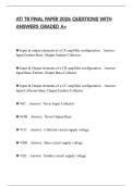 ATI T8 FINAL PAPER 2026 QUESTIONS WITH ANSWERS GRADED A&plus;