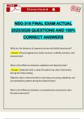 NSG-316 FINAL EXAM ACTUAL 2025&sol;2026 QUESTIONS AND 100&percnt; CORRECT ANSWERS