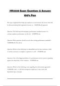 Hft2220 Exam Questions & Answers 100&percnt; Pass