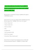 Intuit QuickBooks Certified User &lpar;QBCU&rpar; Exam comprehensive questions and verified answers 100&percnt; Pass