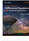Solution Manual For A First Course in Differential Equations with Modeling Applications&comma; 12th Edition Dennis G&period; Zill