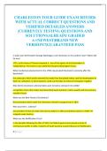 CHARLESTON TOUR GUIDE EXAM 2025&sol;2026  WITH ACTUAL CORRECT QUESTIONS AND  VERIFIED DETAILED ANSWERS  &vert;CURRENTLY TESTING QUESTIONS AND  SOLUTIONS&vert;ALREADY GRADED  A&plus;&vert;NEWEST&vert;BRAND NEW  VERSION&excl;&excl;&vert;GUARANTEED PASS 