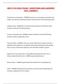 INFO 3130 UNCC EXAM 1 QUESTIONS AND ANSWERS 100&percnt; CORRECT 