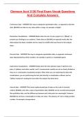 Clemson Acct 3130 Final Exam Vocab Questions And Complete Answers 