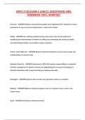 INFO 3130 EXAM 2 &lpar;UNCC&rpar; QUESTIONS AND ANSWERS 100&percnt; VERIFIED 