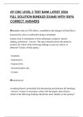 ATI CBC LEVEL 2 TEST BANK LATEST 2026 FULL SOLUTION BUNDLED EXAMS WITH 100&percnt; CORRECT ANSWERS