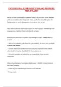 CSCI3130 FINAL EXAM QUESTIONS AND ANSWERS 100&percnt; SOLVED 