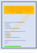 NUTRITION AND HEALTH EXAM 2 STUDY DECK EXAM QUESTIONS WITH VERIFIED ANSWERS&period; A&plus; GRADE 2025&sol;2026&period;
