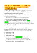 HESI PN- LPN FUNDAMENTALS EXAM 2025 QUESTIONS AND CORRECT ANSWERS ALREADY A GRAD